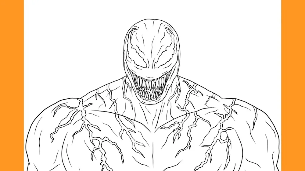 Spider-man and Venom colouring