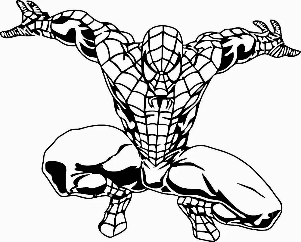 Marvel Superheroes colouring book for boys spider-Man colouring book. spider