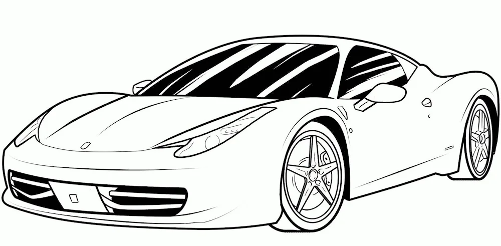 Colouring for boys cars cool Ferrari