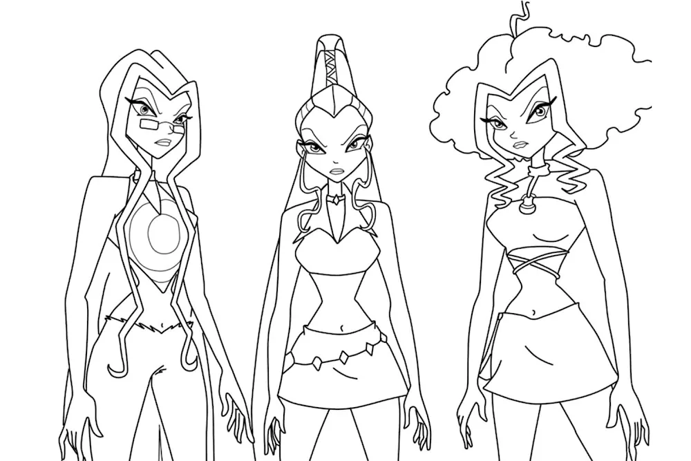 Winx Fairies colouring Trix