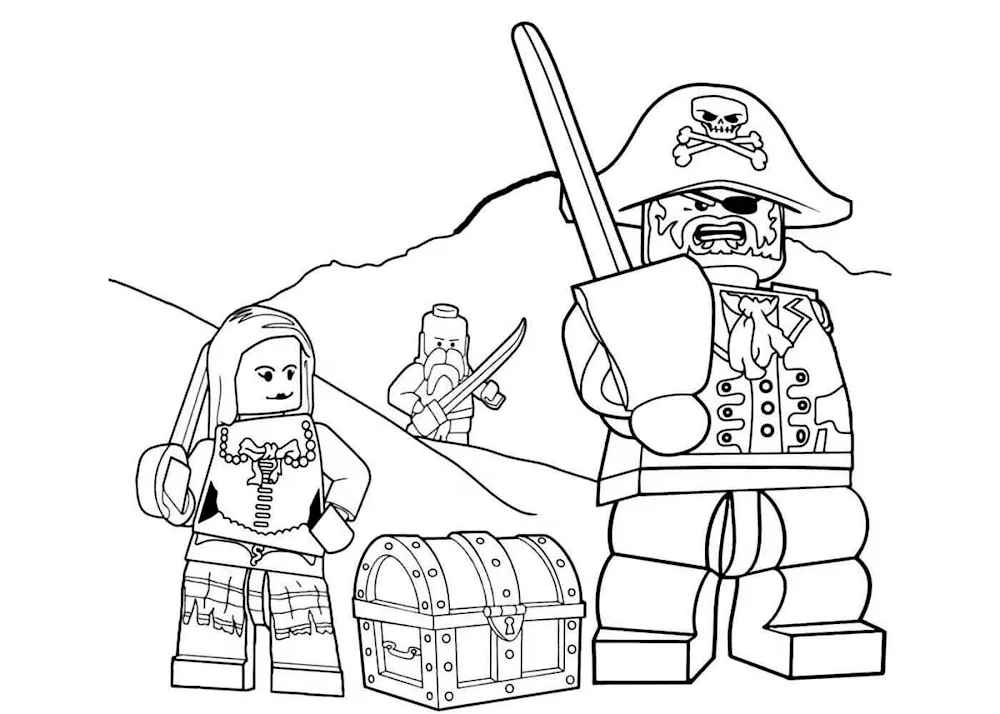 Lego colouring Endermen