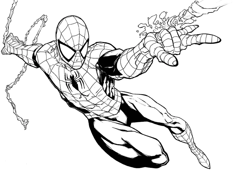 Marvel Avengers Spider-Man colouring book