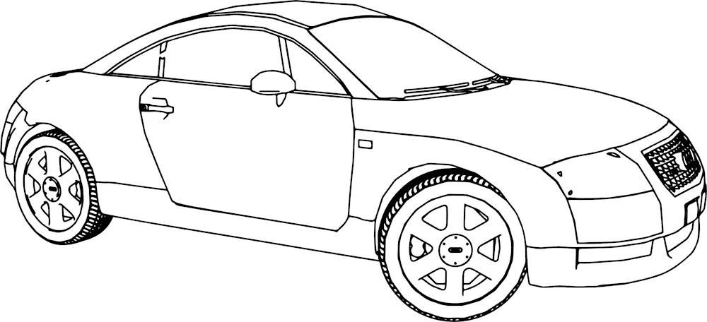 Colouring Audi TT cars