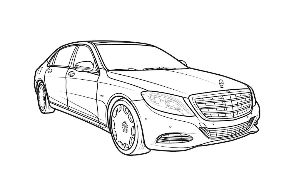 Colouring machine Mercedes Maybach