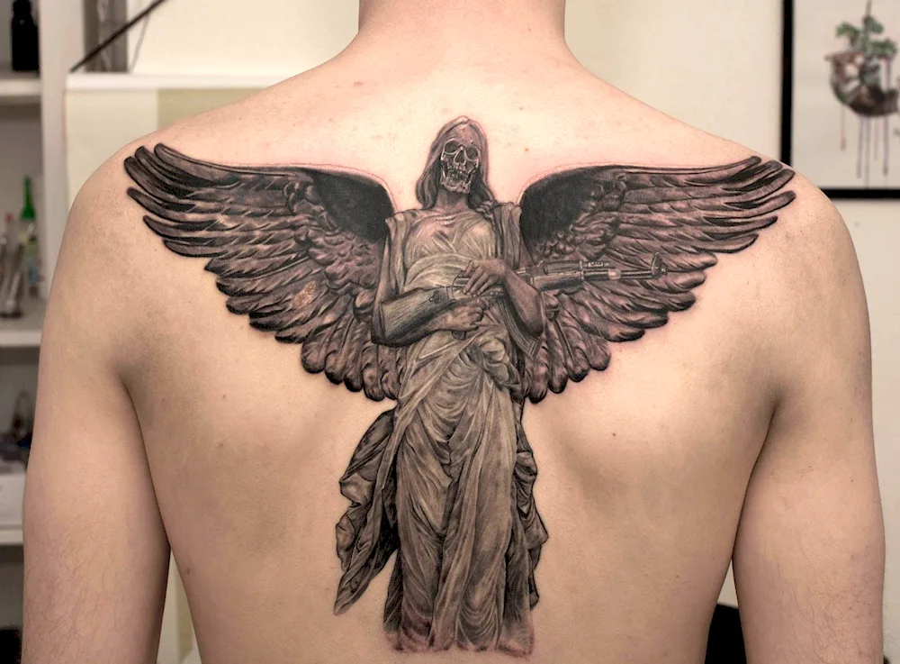 Tattoo of an angel