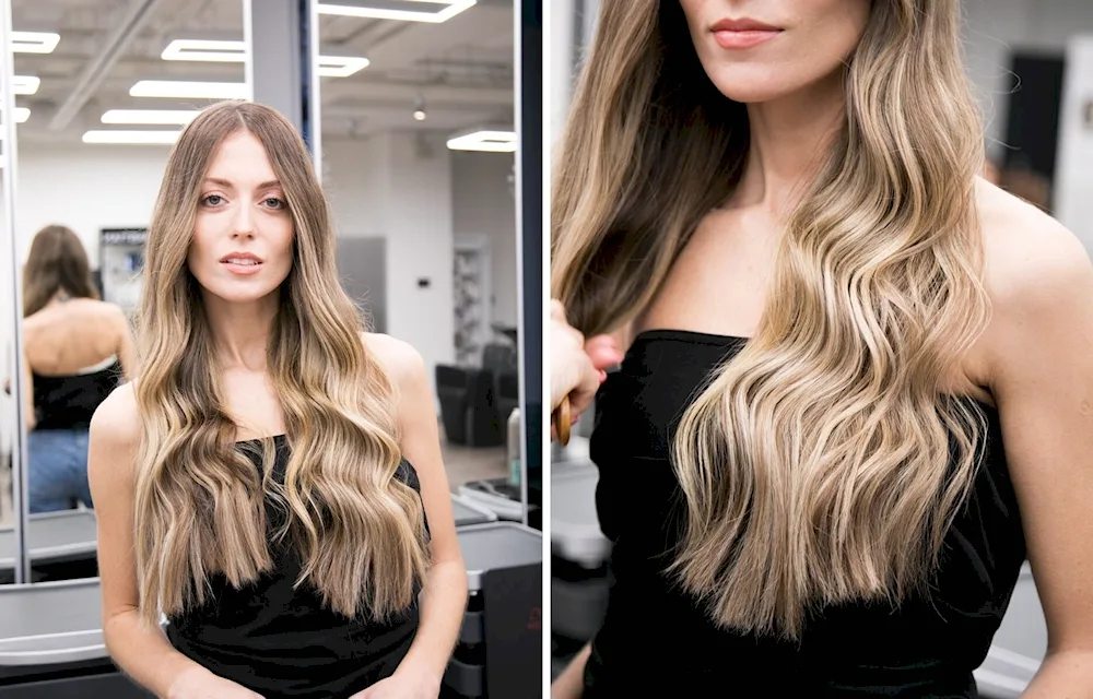 Blonde hair colouring
