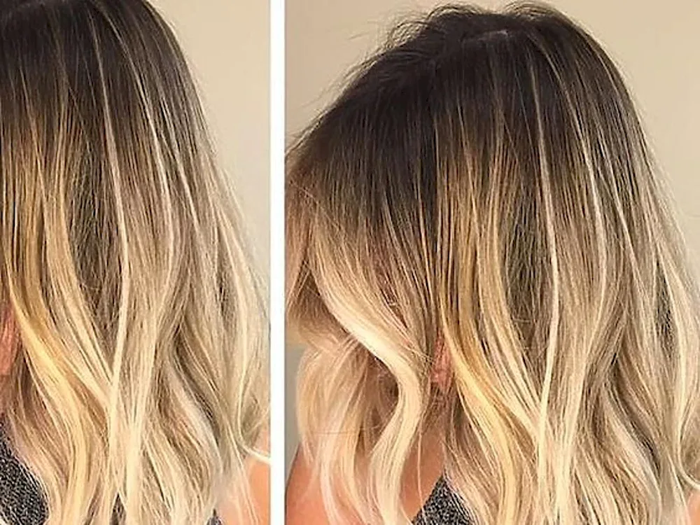 Root balayage stretching