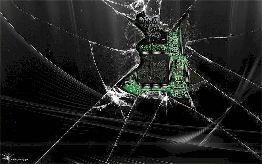 Shattered screen