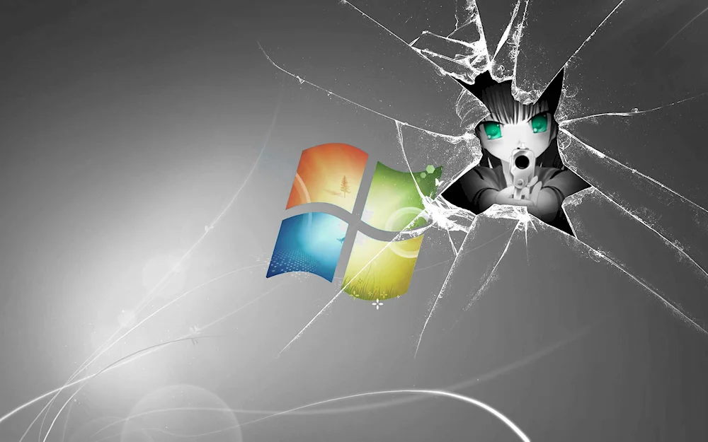 Broken monitor