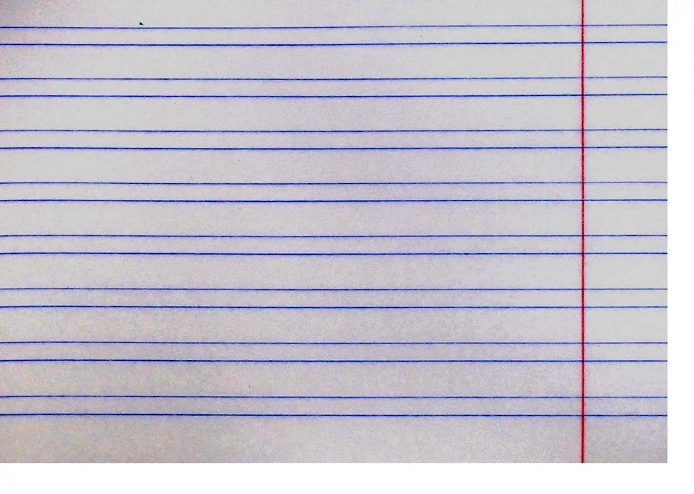 Ruled A4 narrow ruled sheet