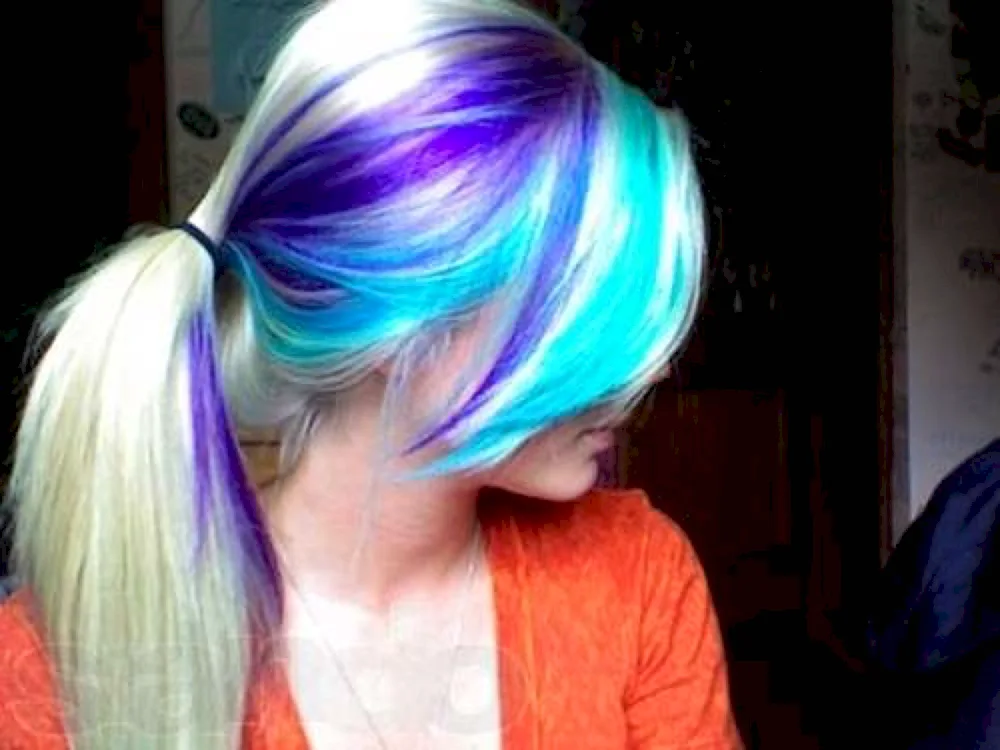 Multicolour hair colouring