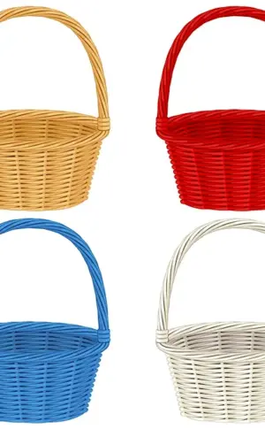 Multicoloured baskets for children