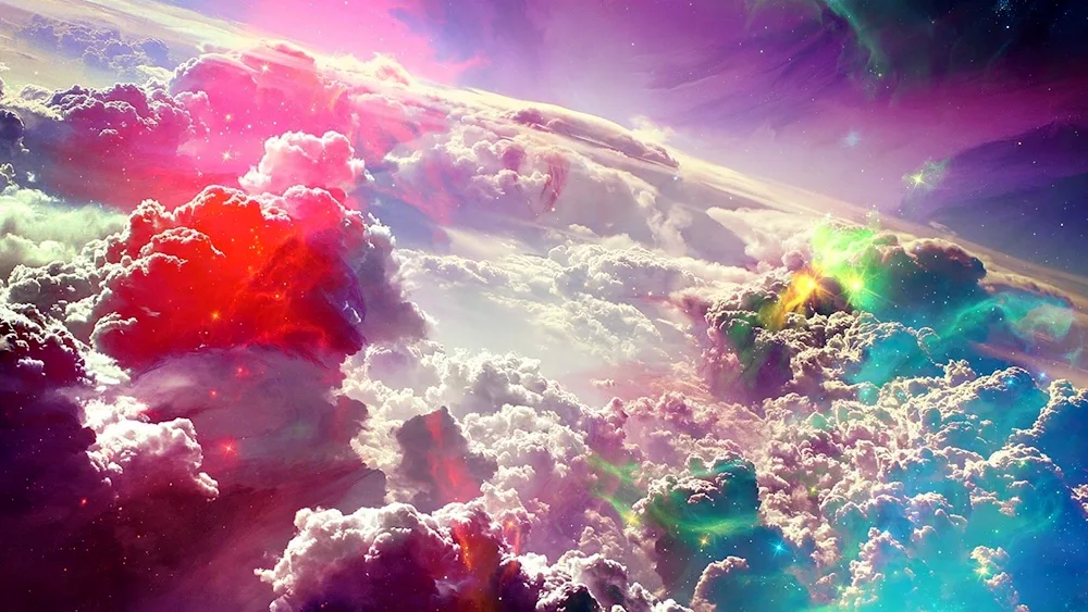 Coloured clouds