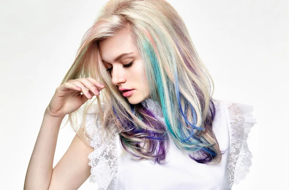 Blue hair ends