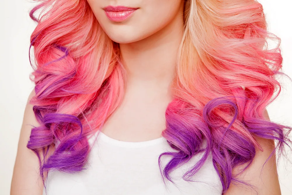 Pink hair colour