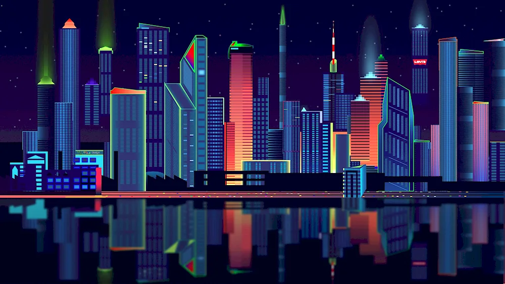 Coloured city