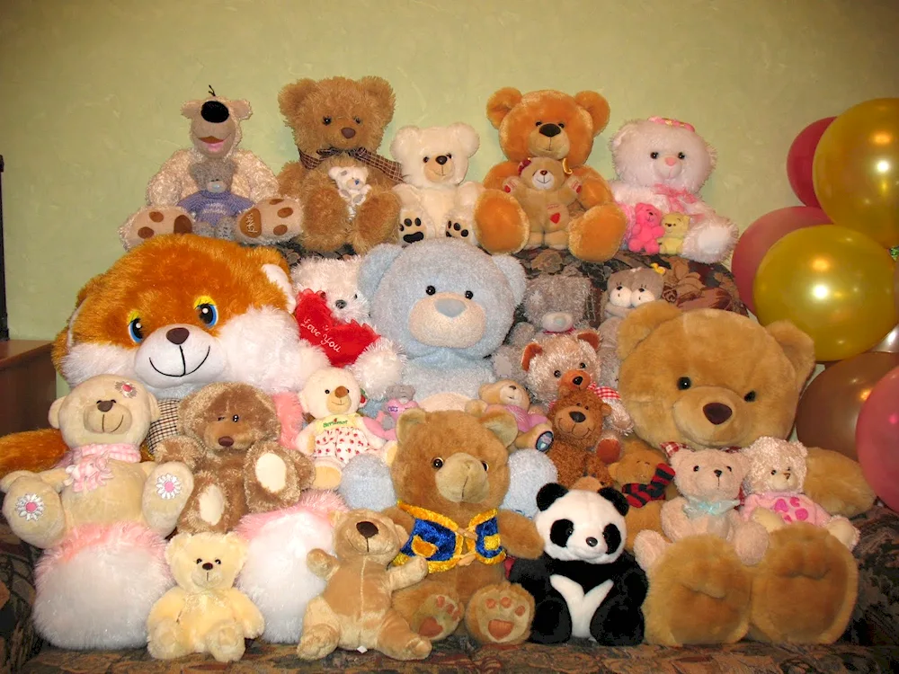 Different soft toys