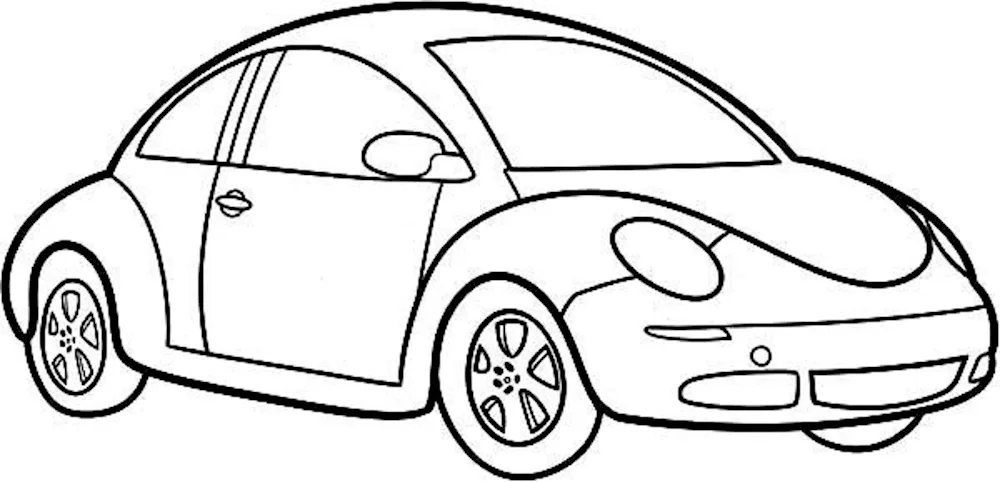 VW Beetle colouring