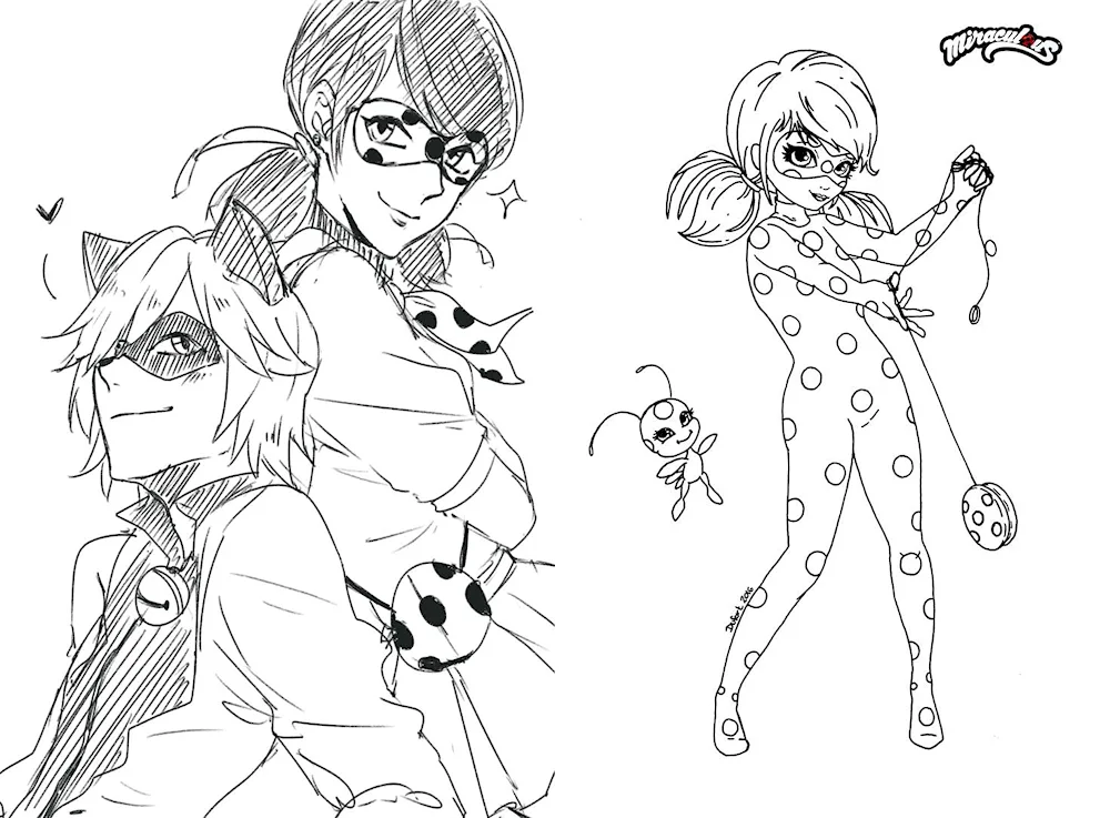 Lady bug colouring book