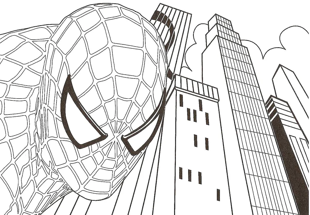 Colouring Marvel spider man