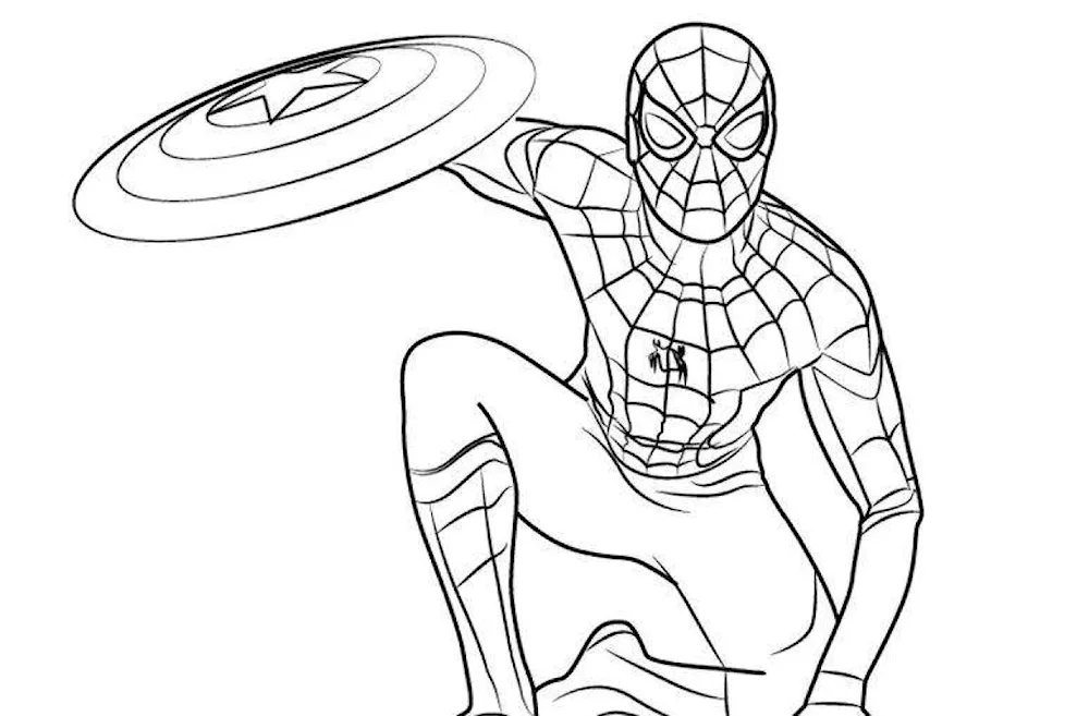 Spider-Man colouring book