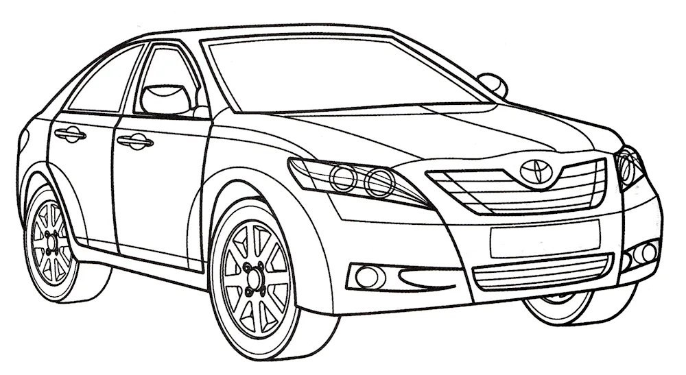 Colouring Toyota Camry