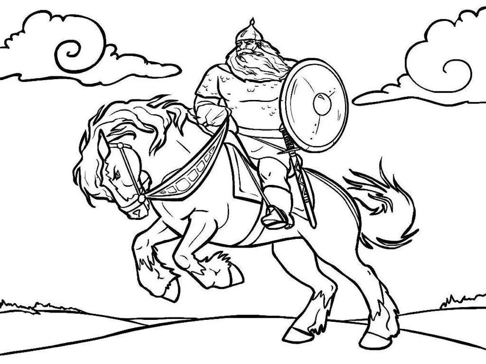 Colouring Ilya Muromets