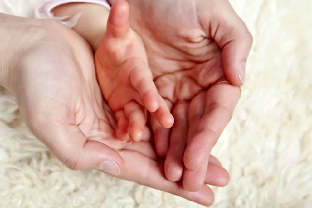 Family hands
