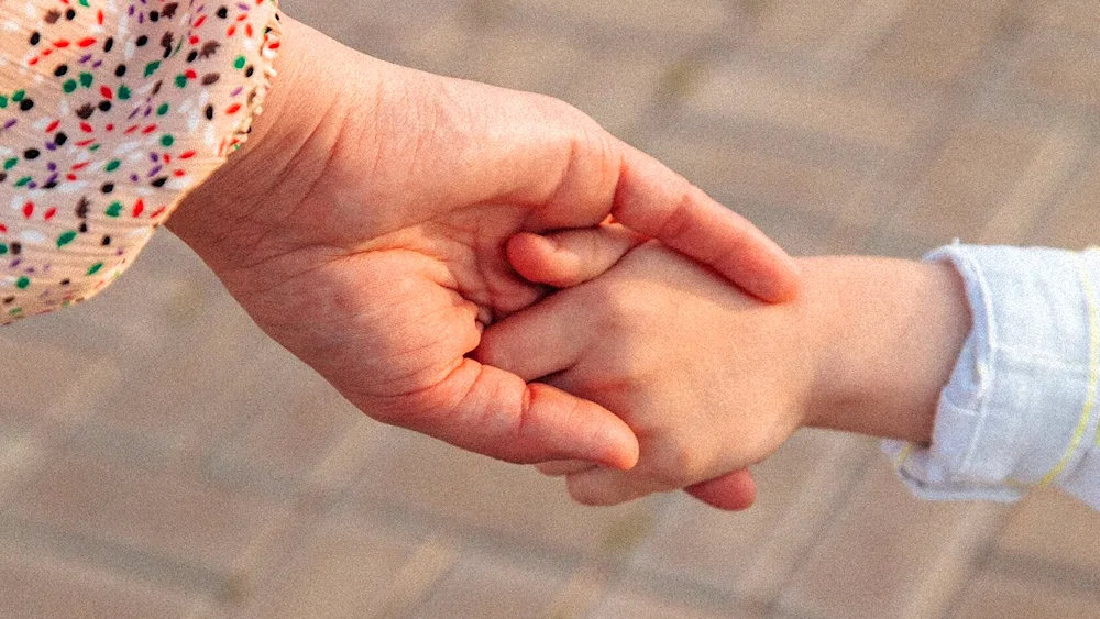 Family hands