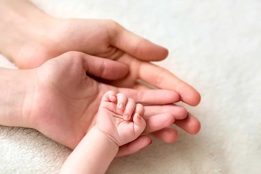 Family hands