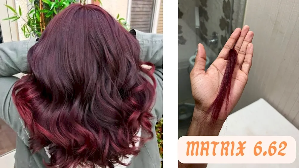 Red-Violet colour hair