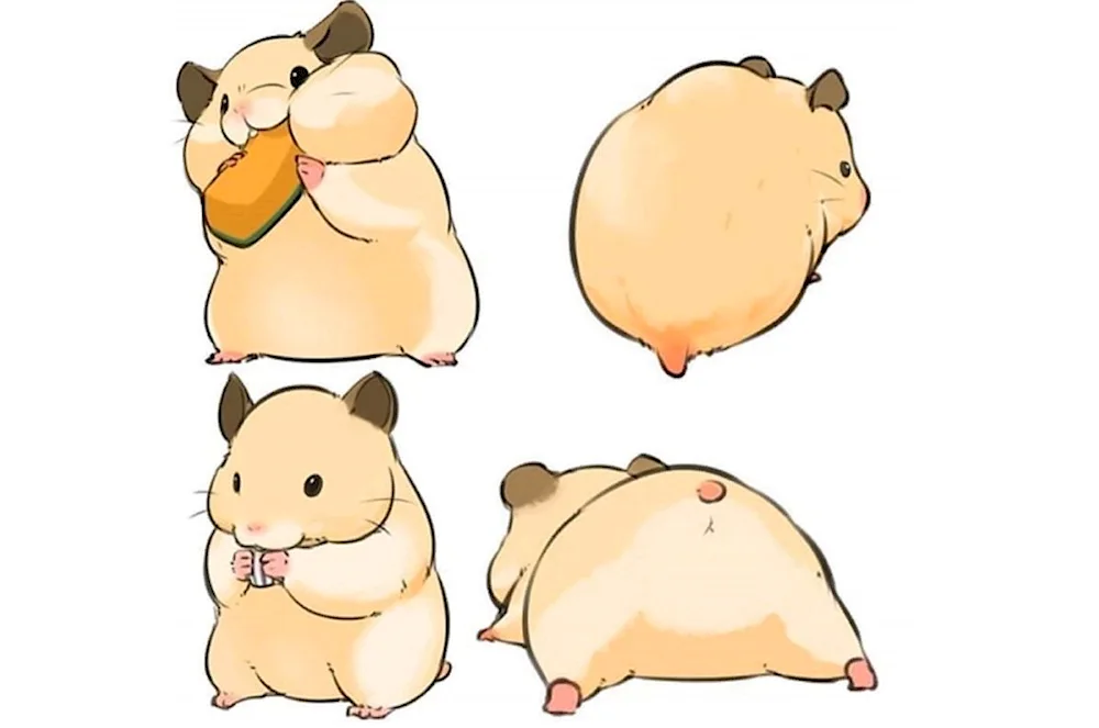 Puppy hamster colouring page