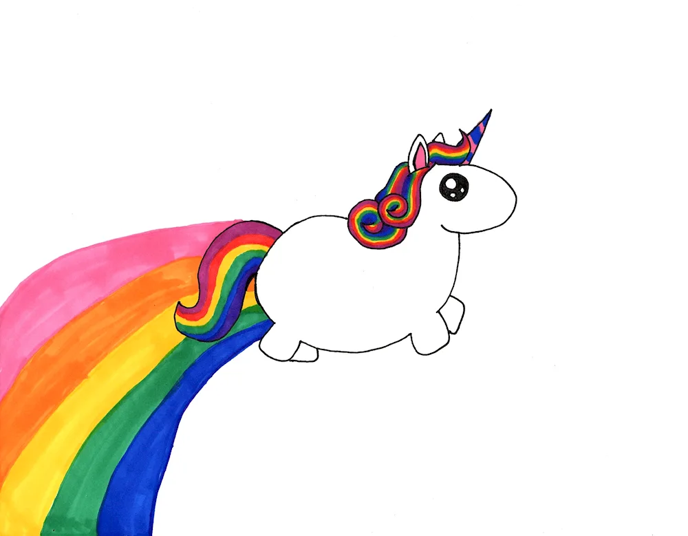 Rainbow drawing