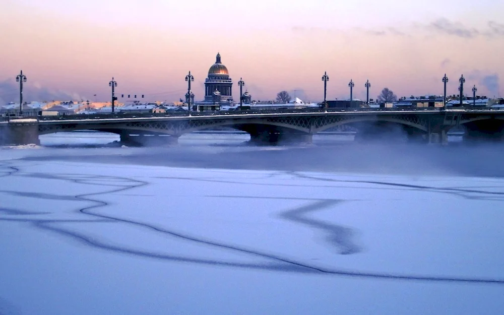 Kolomna St. Petersburg in winter. St. Petersburg in winter