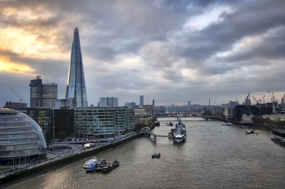 The Thames River in London