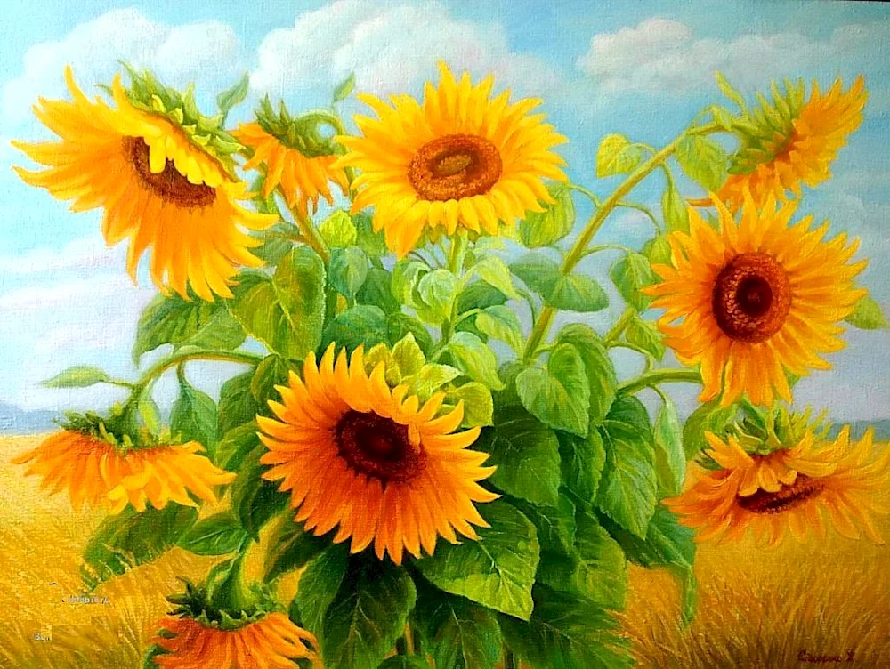 Renoir Sunflowers