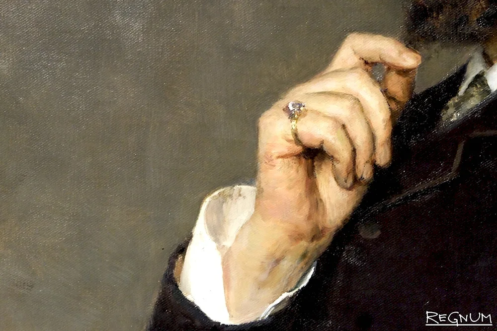 Repin portrait with hands