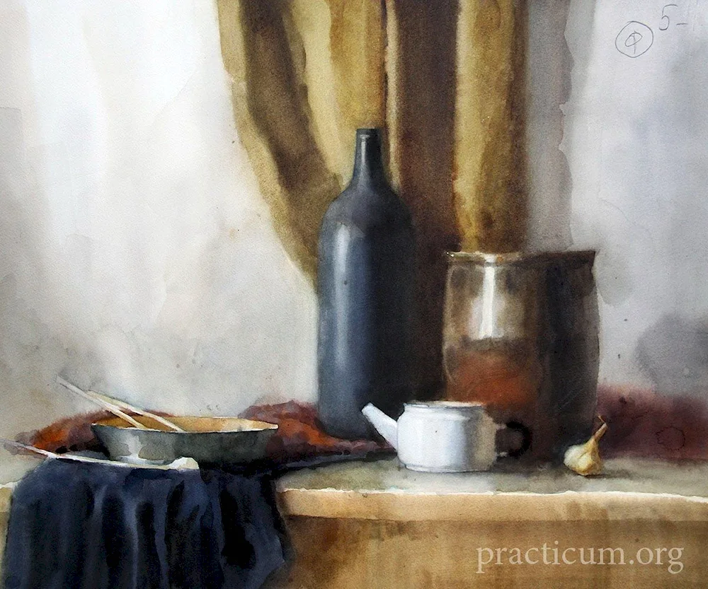 Academic still life still life watercolour painting