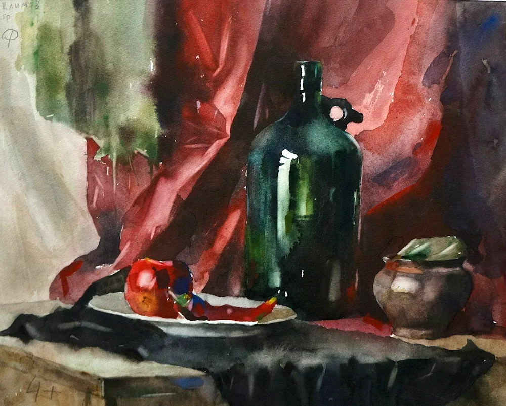 Watercolour still life