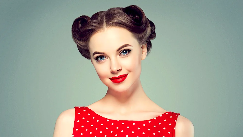 Girls in retro style