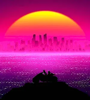 Retro sunset