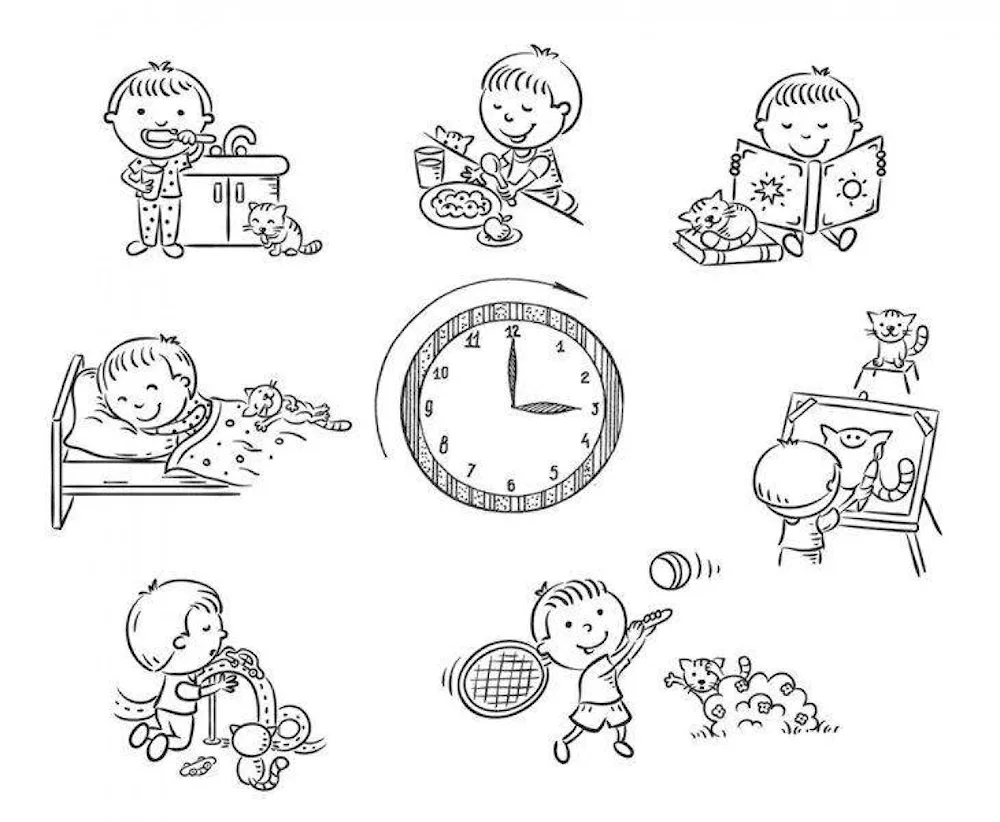 Cartoon clocks