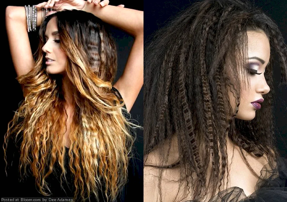 Ribbed hair