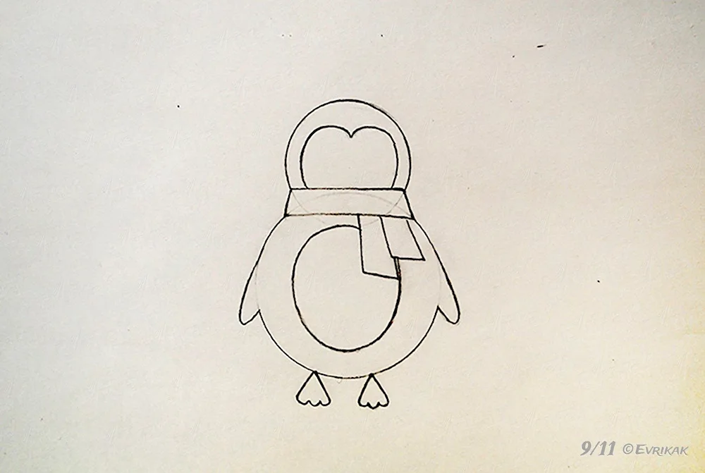 Penguin drawing