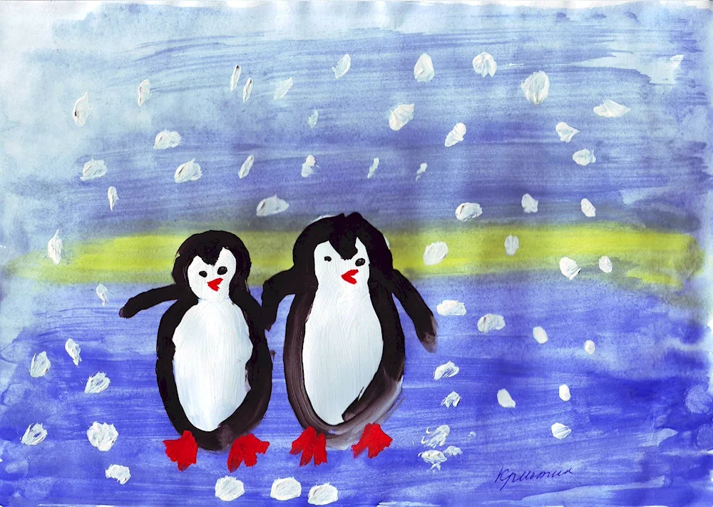Penguin pictures for drawing