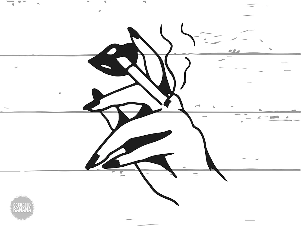 Sketches of tattoo elements