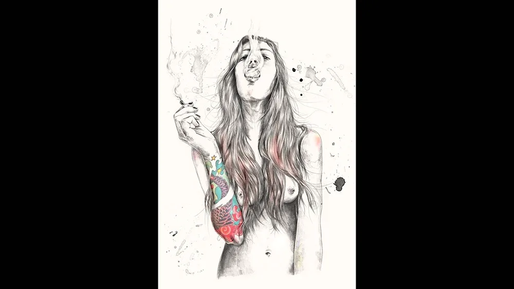 Girl drawing