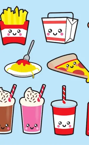Drawings for drawing food
