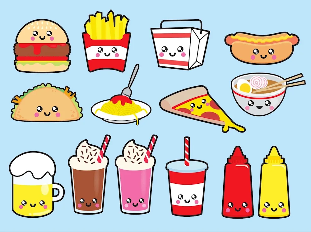 Drawings for drawing food