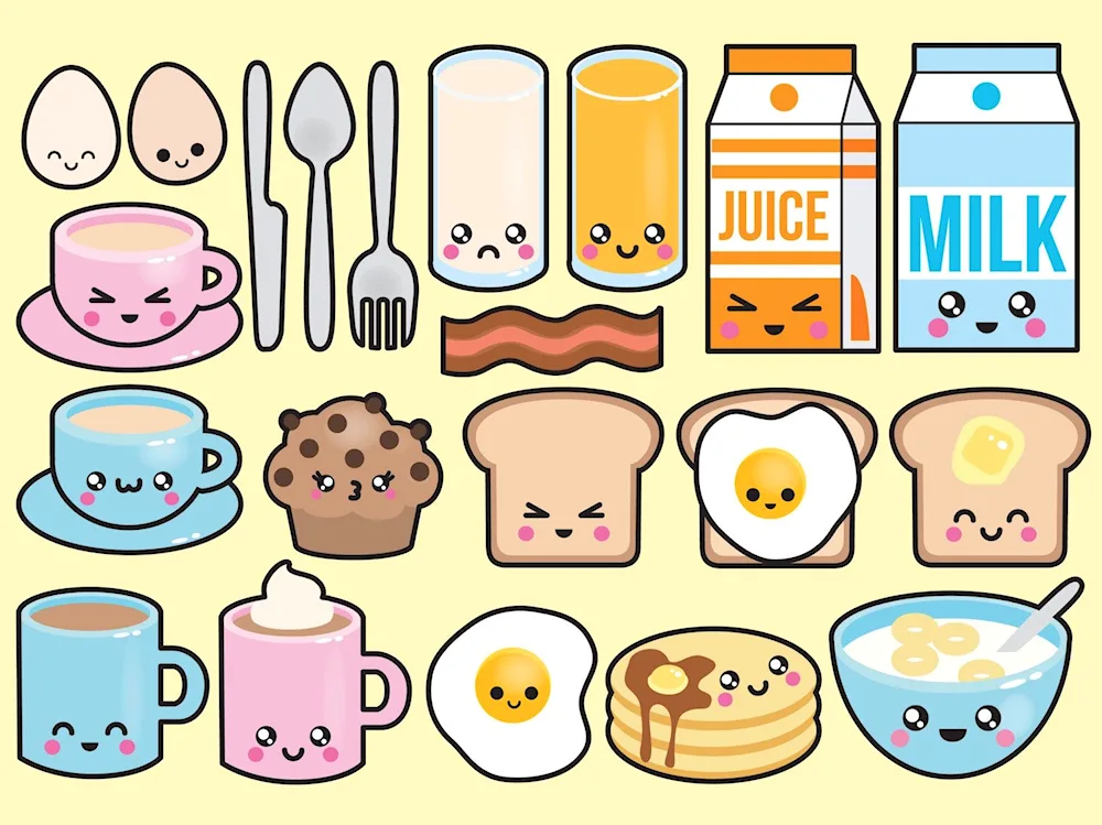 Pictures for drawing food